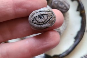 Ghost Eye / Ceramic Bead