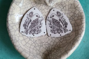 Wild Birds / Art and Metal Charms