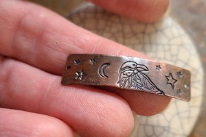 Raven / Copper Bracelet Bar