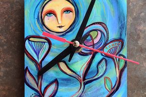 Sunshine Girl / Art Clock