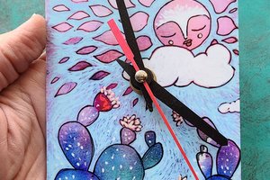 Desert Sun / Art Clock