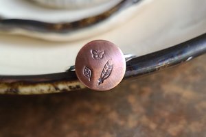 Nature Dream / Copper and Sterling Silver Ring Size 8.75