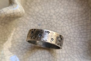 VOTE / Stamped Sterling Silver Ring
