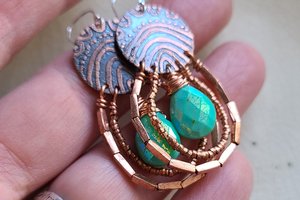 Reserved Cathy M. / Copper Dream / Copper, Amazonite Payment #2, 1/3/22