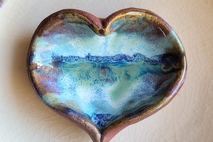 Reserved for Lynn / Love / Ceramic Heart Dish