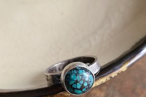 My Little World/ Sterling Silver and Turquoise Ring