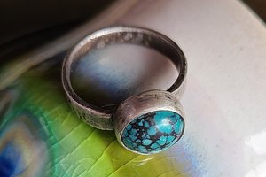 My Little World/ Sterling Silver and Turquoise Ring