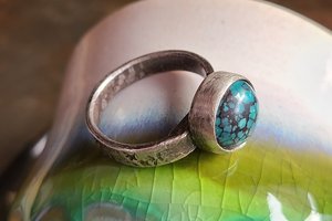 My Little World/ Sterling Silver and Turquoise Ring