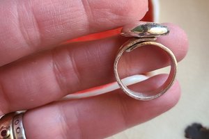 Starry Sky / Adjustable Silver Ring