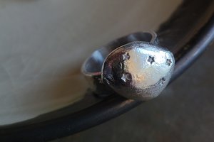 Starry Sky / Adjustable Silver Ring