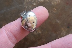 Starry Sky / Adjustable Silver Ring