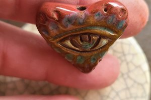 Eye See You / Ceramic Bead