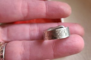 Reserved for Julie V / Love World / Adjustable Turquoise & Silver Ring