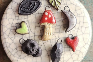 Witchy Forest / Ceramic Beads and Charms