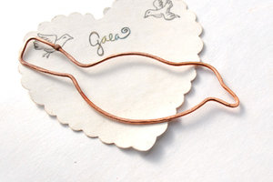 Sweet Bird / Handmade Copper Wire Bird Frame / made when ordered