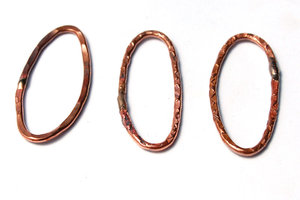 Oval Rings / Handmade Copper Rings / made to order