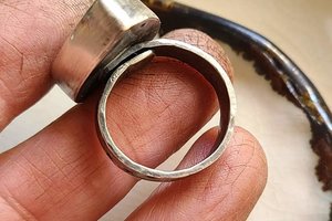Golden Hour / Labradorite and Sterling Silver Ring
