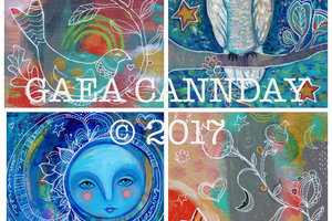 Greeting Cards / Mixed Media Painting Cards