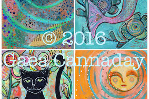 Greeting Cards / Mixed Media Painting Cards
