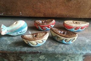 Sailing / Ceramic Boat Bead (pre-order)
