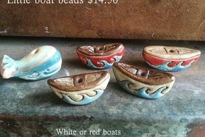 Sailing / Ceramic Boat Bead (pre-order)