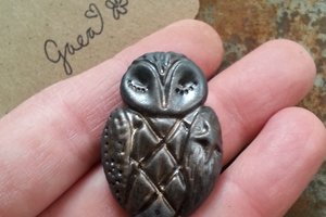 Star Wing Owl / Ceramic Bead Pre-Order