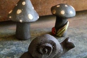 Mushrooms / Ceramic Mushroom Beads (pre-order)