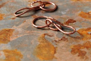 Hooked / Handmade Copper Hook and Eye Set / made to order