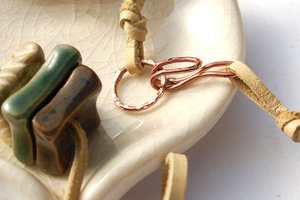 Hooked / Handmade Copper Hook and Eye Set / made to order