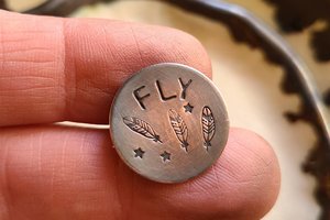 Loop Back Copper Buttons