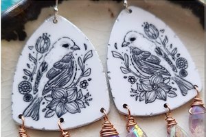 Wild Birds / Art and Metal Charms