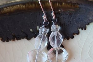 Glamour Puss / Copper and Gemstone Earrings
