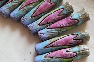 Rain Bough / Ceramic Bead Made When Ordered