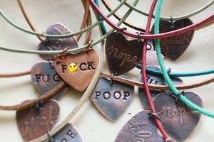 Reserved for Becky S. / Spring / Copper & Green Onyx Earrings