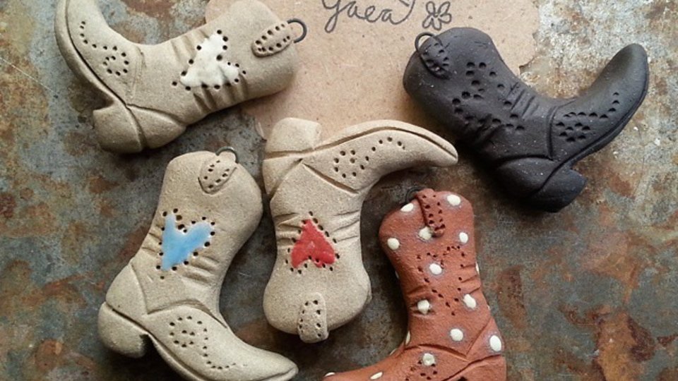 These Boots Are Made For / Ceramic Boot Pendant Pre-Order