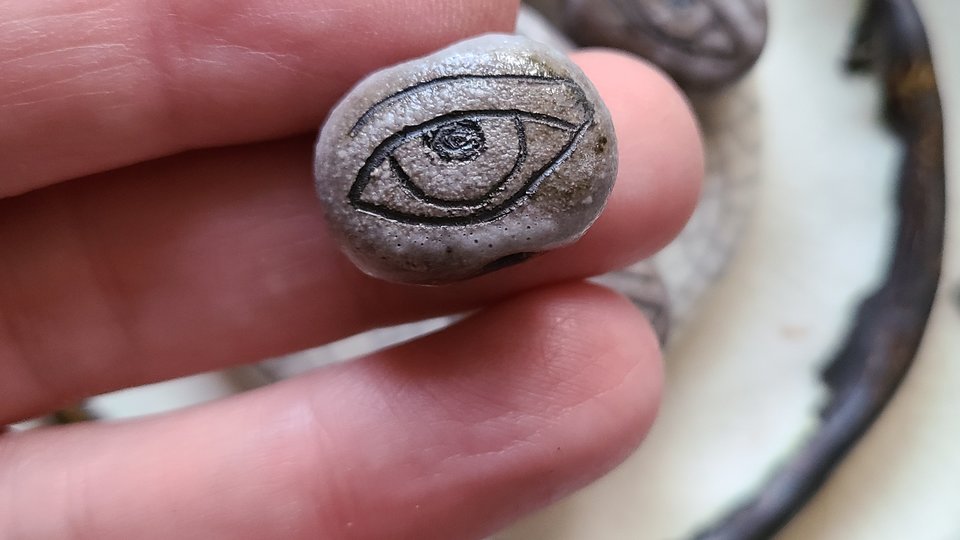 Ghost Eye / Ceramic Bead