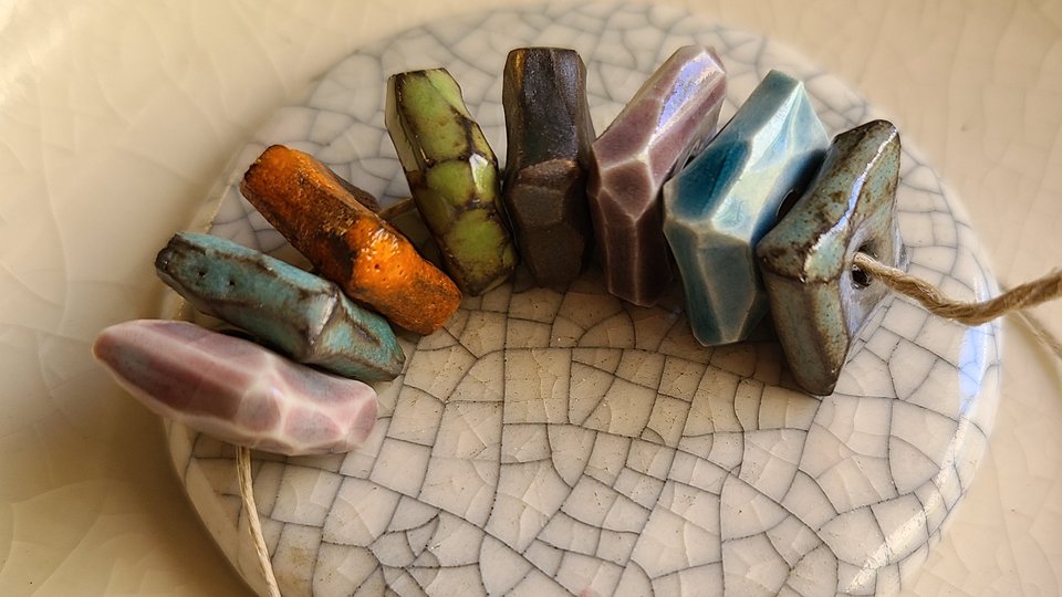 Flat Square Gem Beads (made to order)