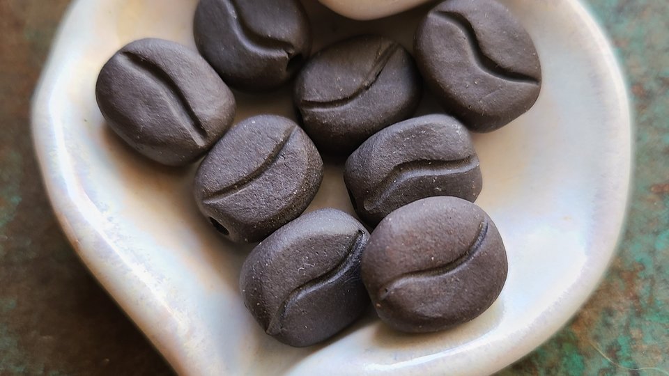 Coffee Beans/ Ceramic Beads