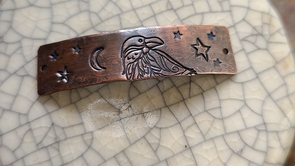 Raven / Copper Bracelet Bar