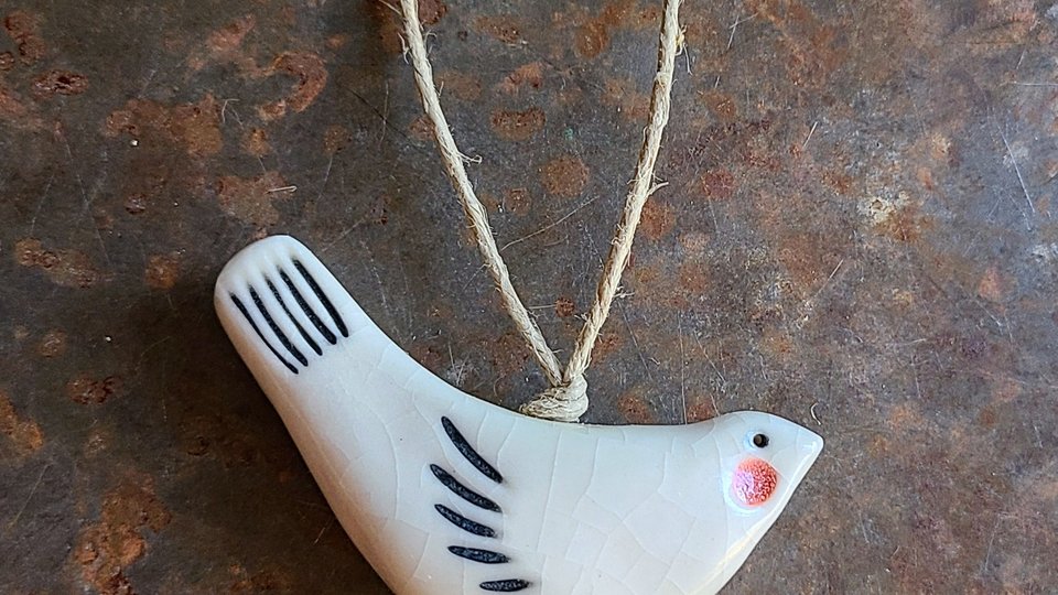 Bring Love / Ceramic Wall Decor/Ornament