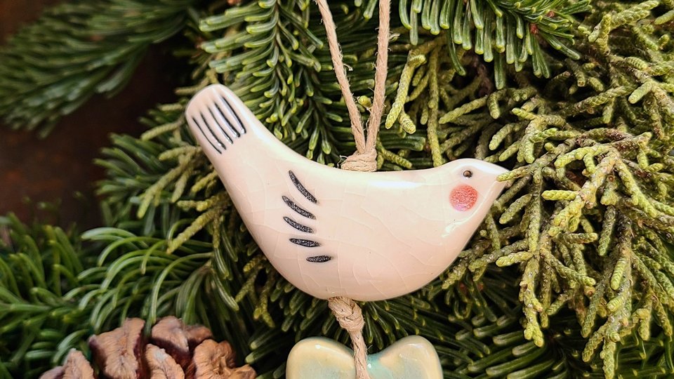 Bring Love / Ceramic Wall Decor/Ornament