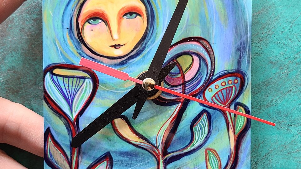 Sunshine Girl / Art Clock
