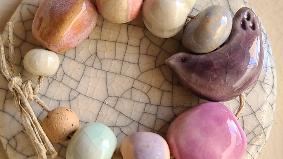 Little Bird / Ceramic Bead Set