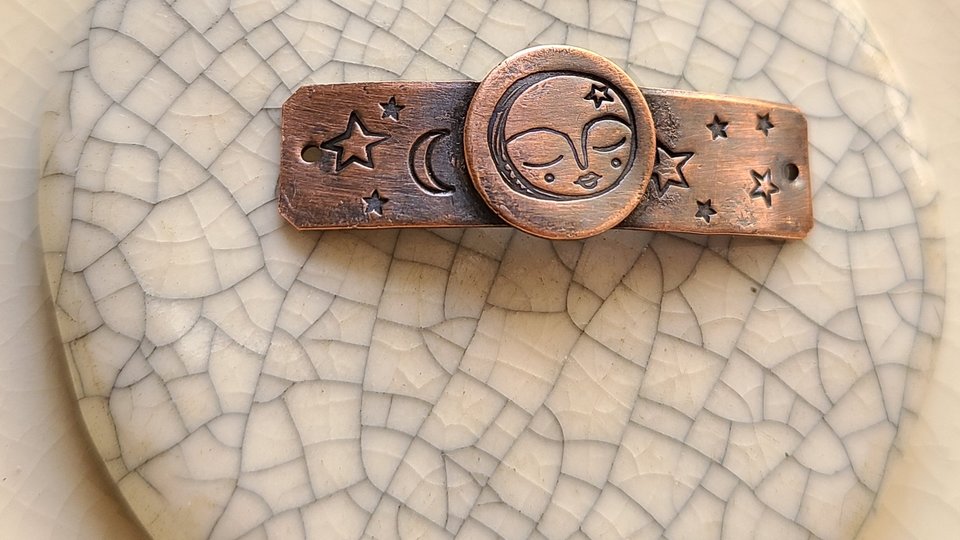 Little Moon / Copper Bracelet Bar
