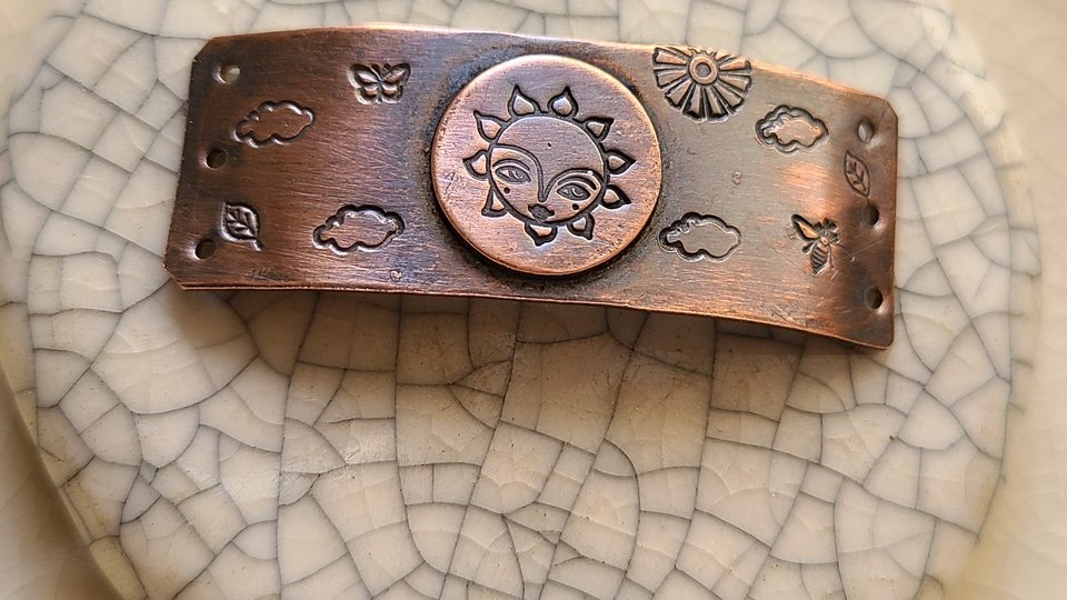 Sunshine / Copper Bracelet Bar