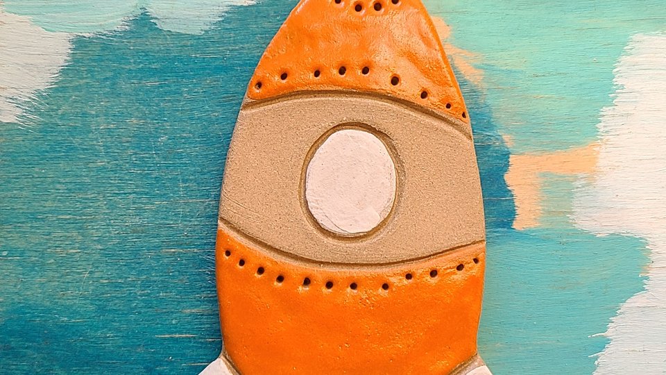 To The Stars / Ceramic Wall Hanging