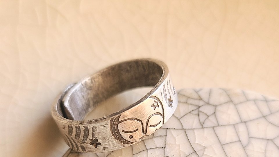 Fly Me / Adjustable Silver Ring
