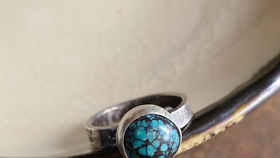 My Little World/ Sterling Silver and Turquoise Ring