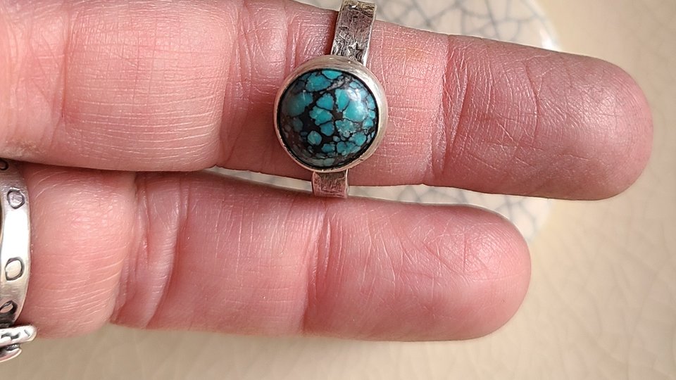 My Little World/ Sterling Silver and Turquoise Ring