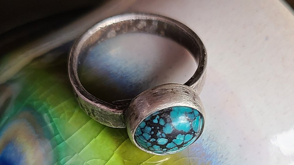 My Little World/ Sterling Silver and Turquoise Ring